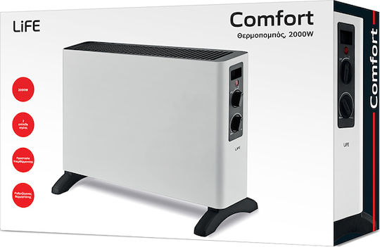 Life Comfort Convector Heater Floor 2000W 52x36cm White