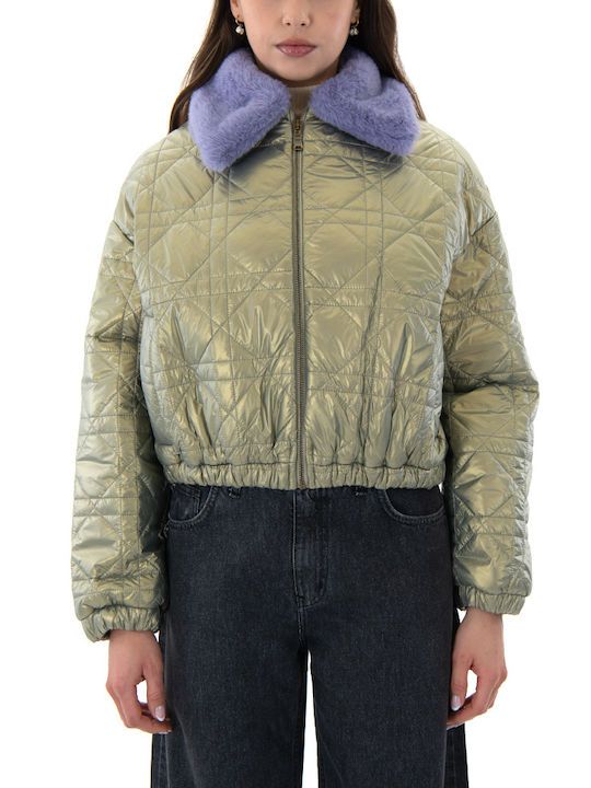 Moutaki Jacket Puffer Purple - Gold