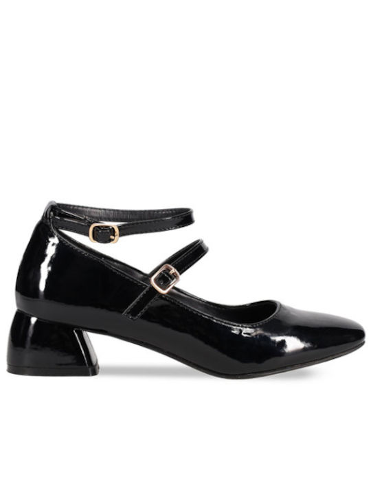 Migato Patent Leather Black Heels