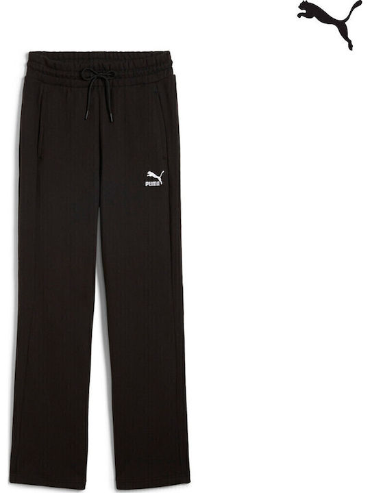 T7 Hohe Taille Jogginghose Black