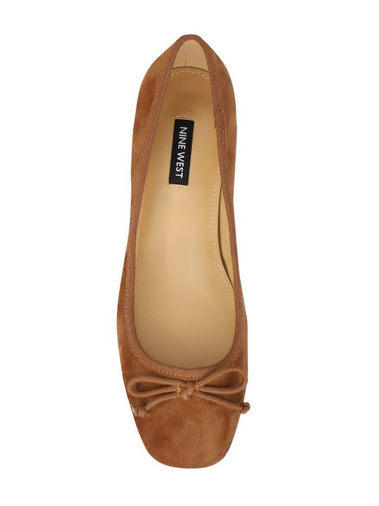 Saruh Suede Γυναικείες Μπαλαρίνες σε Ταμπά Χρώμα