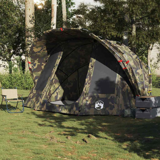 vidaXL Σκηνή Ψαρέματος Πράσινη για 5 Άτομα 320x292x178εκ.