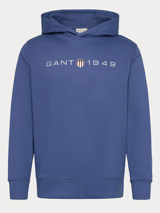 Sweatshirt with Hood Blue