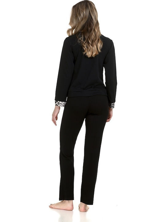Zen by Daisy Pantaloni Pijamale pentru Femei Negru