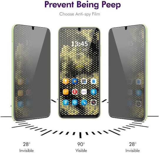 Xiaomi Redmi 14c 4g Enkay Anti-spy Full Tempered Glass Black