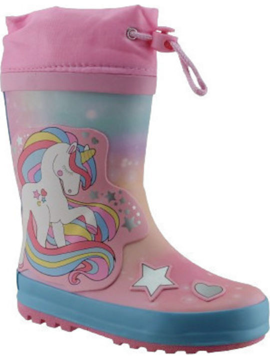 Παιδικές Γαλότσες Unicorn Ροζ