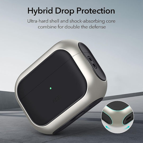 ESR Orbit Halolock Magsafe Hülle Silikon in Schwarz Farbe für Apple AirPods 4