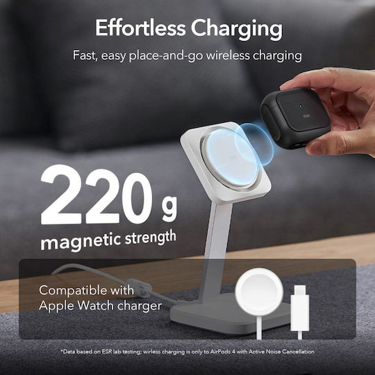 ESR Orbit Halolock Magsafe Hülle Silikon in Schwarz Farbe für Apple AirPods 4