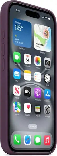 Apple Back Cover Silicone Plum (iPhone 16)