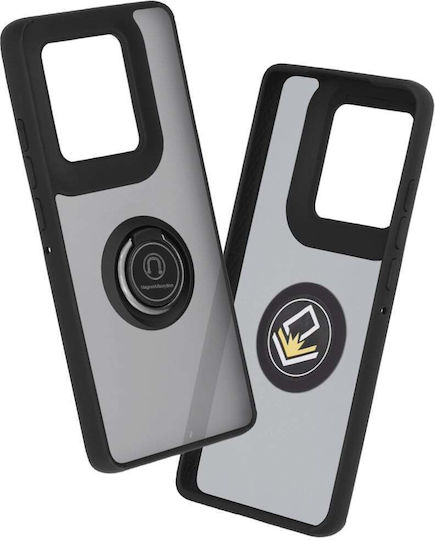 Techsuit Glinth Umschlag Rückseite Silikon Schwarz (Motorola Edge 50 Ultra - Motorola)