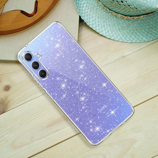 Techsuit Sparkleskin Umschlag Rückseite Silikon Transparent (Galaxy A54)