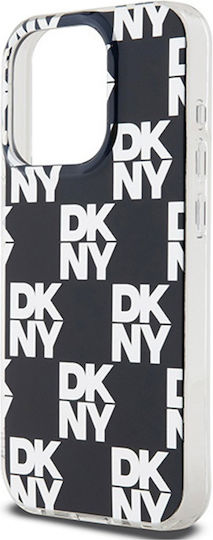DKNY Pattern Back Cover Plastic Negru (iPhone 15 Pro Max)