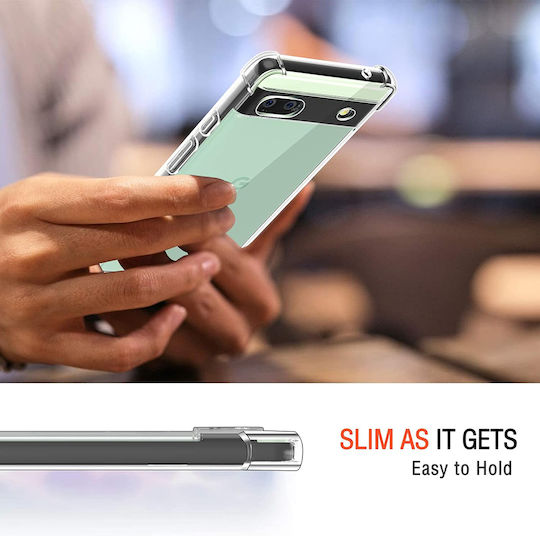 Techsuit Shockproof Clear Back Cover Σιλικόνης Διάφανο (Google Pixel 6a)