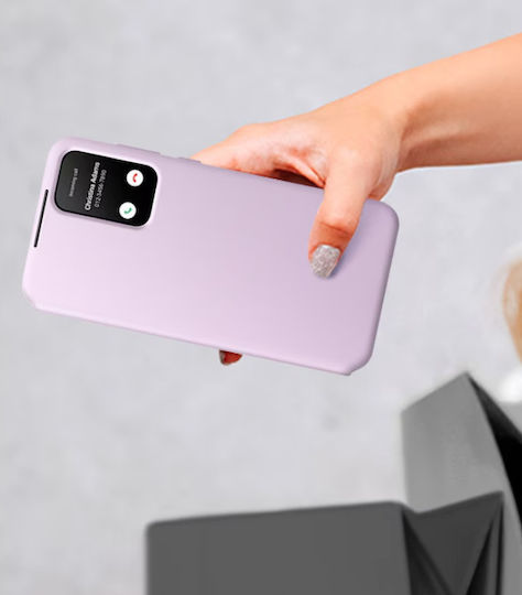 Samsung S View Wallet Cover Synthetic Leather / Plastic Lavender (Galaxy A55)