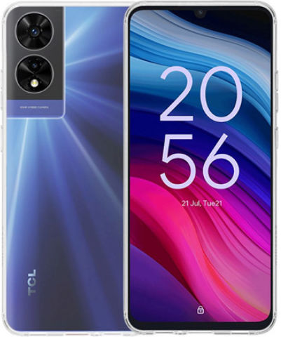 Vivid Back Cover Σιλικόνης / Tempered Glass Σετ με Τζαμάκι Διάφανο (TCL 505 - TCL)