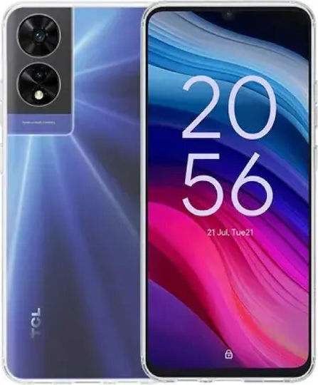 Vivid Back Cover Σιλικόνης / Tempered Glass Σετ με Τζαμάκι Διάφανο (TCL 505 - TCL)