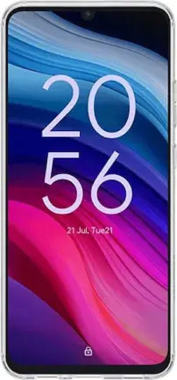 Vivid Back Cover Σιλικόνης / Tempered Glass Σετ με Τζαμάκι Διάφανο (TCL 505 - TCL)