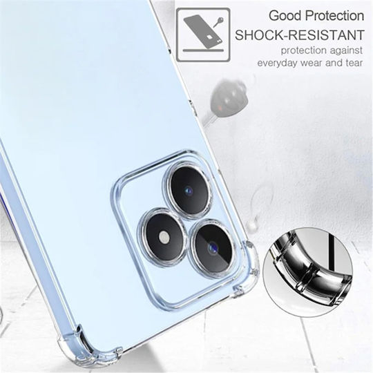 Techsuit Shockproof Clear Umschlag Rückseite Silikon Transparent (Realme C51)