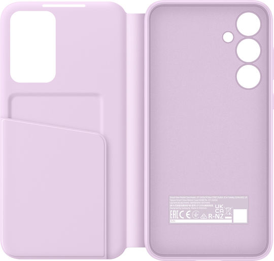Samsung S View Wallet Cover Synthetic Leather / Plastic Lavender (Galaxy A55)