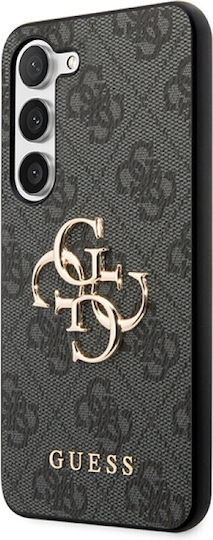 Guess Metal Logo Back Cover Plastic Black (Galaxy S24)