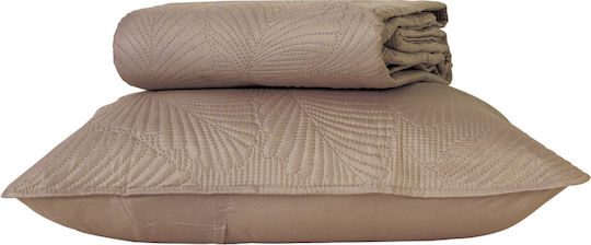 Borea Tropical Set Coverlet Queen Size from Polyester Sky Blue 220x240cm 3pcs