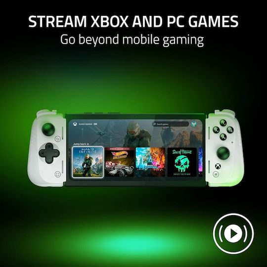 Razer Kishi V2 Pro Ενσύρματο Gamepad για Android Λευκό