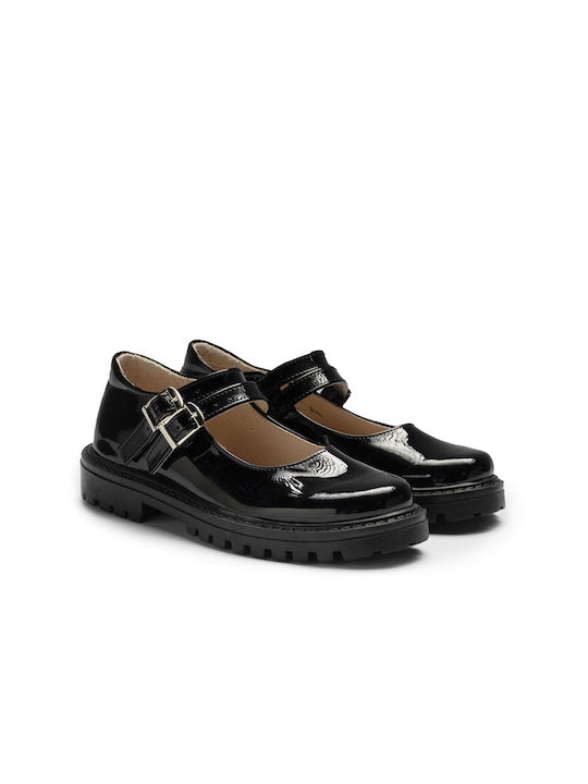 Aby Kids Patent Leather Ballerinas Black