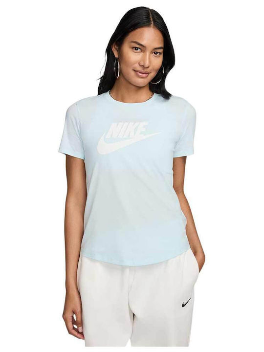 Sportswear Essentials Damen Sportlich Crop T-Shirt Hellblau