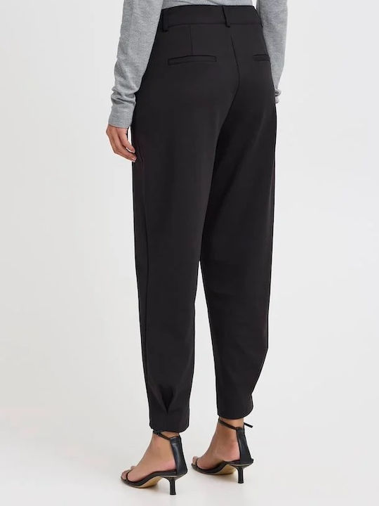 Damen Stoff Hose Black