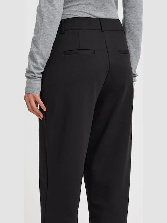 Damen Stoff Hose Black