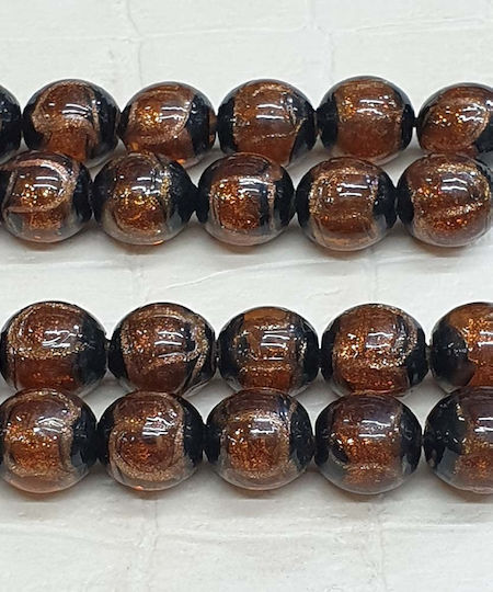 Roloi Komboloi Glass Worry Beads Brown 33cm