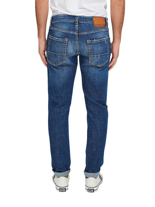 Uniform Jeans Uniform Barney Men's Denim Pants in Regular Fit Blue