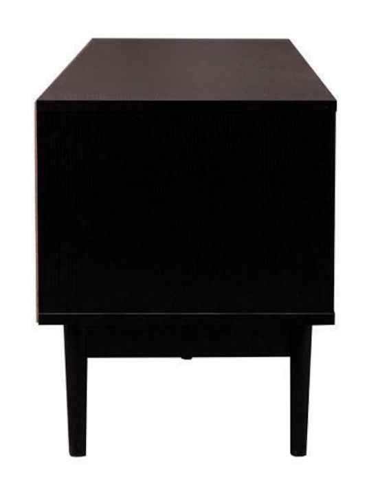 TV Stand Brooklyn Black-Natural L140xD40xH50cm