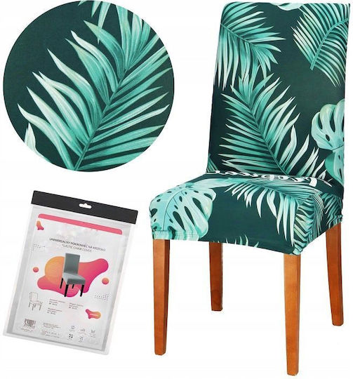 Husă Elastică Scaun Green Floral 1buc