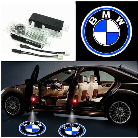 Set de 2 lumini LED pentru uși compatibile cu logo-ul BMW