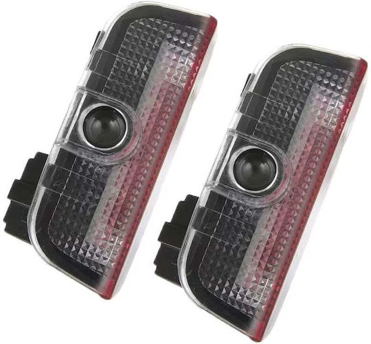Set de 2 lămpi LED pentru uși compatibile cu logo-ul VW