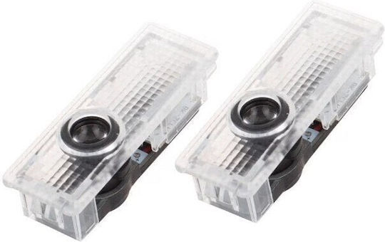 Set de 2 lumini LED pentru uși compatibile cu logo-ul BMW