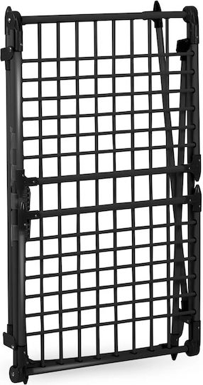 Metal Clothes Drying Rack Strong Construction Telescopic Sliding Wings Non-slip Feet 19m Black