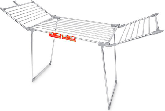 Clothes Dryer Metal Construction 2 Folding Arms Foldable Sturdy Non-slip Feet Large Drying Area 19 M