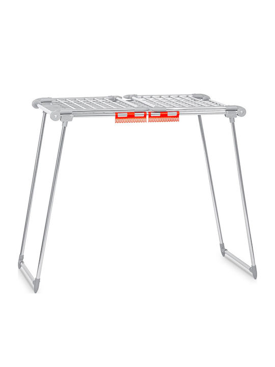 Clothes Dryer Metal Construction 2 Folding Arms Foldable Sturdy Non-slip Feet Large Drying Area 19 M