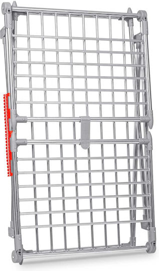 Clothes Dryer Metal Construction 2 Folding Arms Foldable Sturdy Non-slip Feet Large Drying Area 19 M