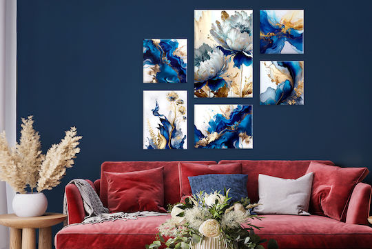Decowalls 6 части Картина Платнен 100x140см