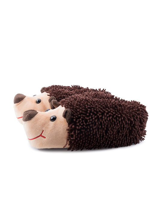 Love4shoes Kids Slippers Brown