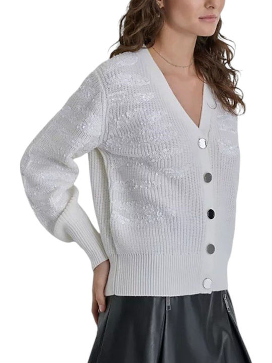 DKNY Women's Knitted Cardigan Ivy