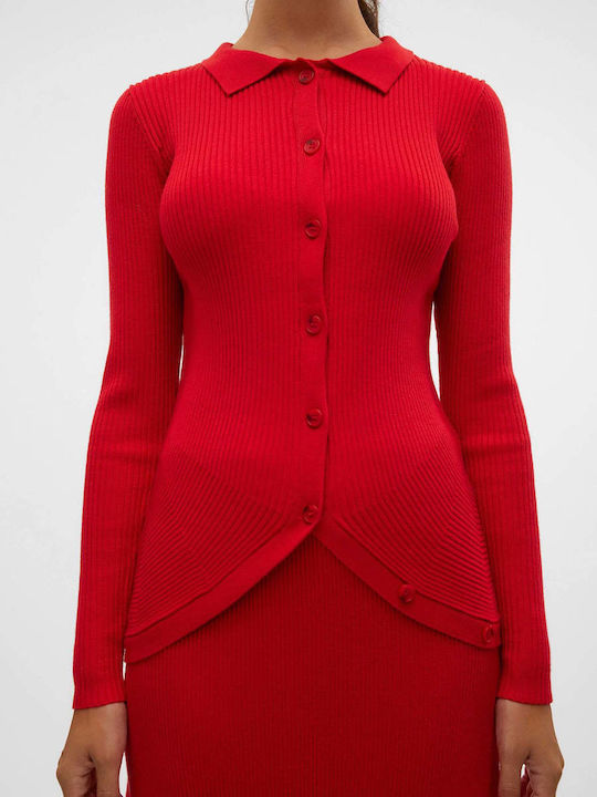 Vero Moda Women's Cardigan Red