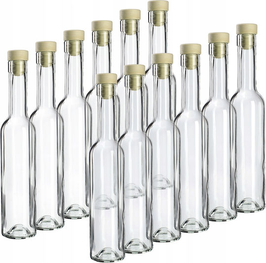 Kadax 12x 250ml Flaschen Liköre Korken Fi17