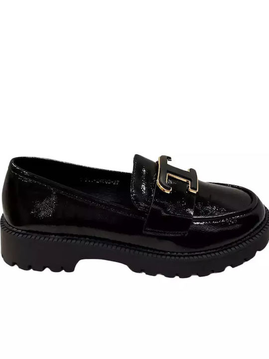 Adam's Shoes Women's Loafers in Black Color