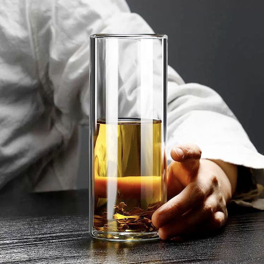 Set 6 Double-walled Glasses Quasar Co. Heat-resistant Glass Transparent 350 Ml