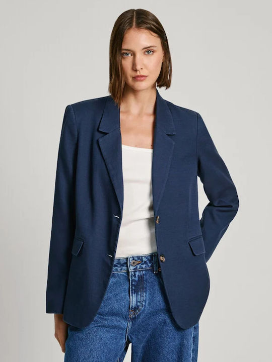 Pepe Jeans Alina Blazer pentru femei Sacou Albastru