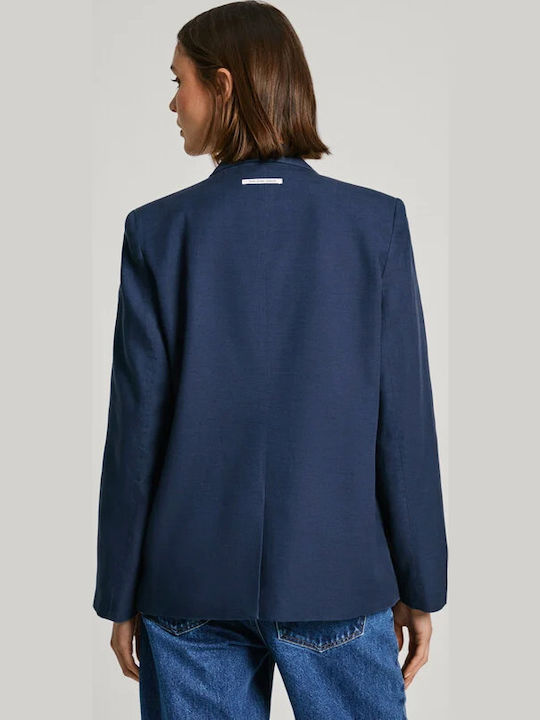 Pepe Jeans Alina Blazer pentru femei Sacou Albastru